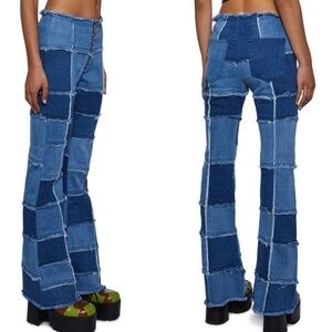 Dollskill, dELia’s, Patchwork denim pants, size small